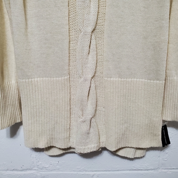 INC International Concepts Women's Knit Tunic Sweater. Large, Buttercream F-172 - Picture 5 of 11